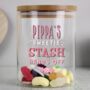 Personalised Sweetie Jar With Bamboo Lid, thumbnail 3 of 3