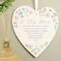 Personalised Floral Heart For Mum, thumbnail 3 of 3
