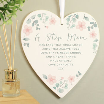 Personalised Floral Heart For Mum, 3 of 3
