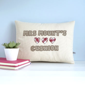 Personalised Hearts Cushion Gift, 9 of 12