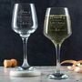 Personalised Christmas Wine Glass, thumbnail 4 of 5