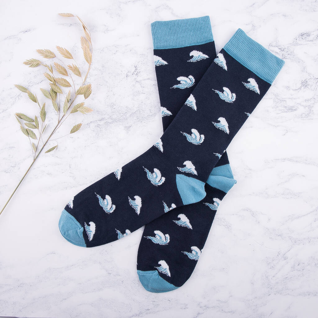 Ethical Surfing Wave Socks By MAiK