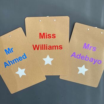 Teacher's Personalised Double Sided Clipboard, 6 of 7