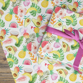 Tropical Fruits Wrapping Paper, 3 of 3