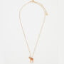 Fable Enamel Fawn Short Necklace, thumbnail 3 of 6