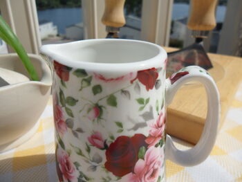 Cream Jug In Ditsy Summertime Rose Chintz Design, 2 of 8