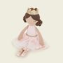 Personalised Ballerina Doll With Brunette Hair, thumbnail 3 of 5
