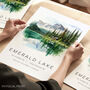 Canada Travel Print Of Emerald Lake, thumbnail 1 of 7