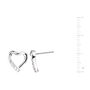 Heart Stud Earrings, thumbnail 3 of 4