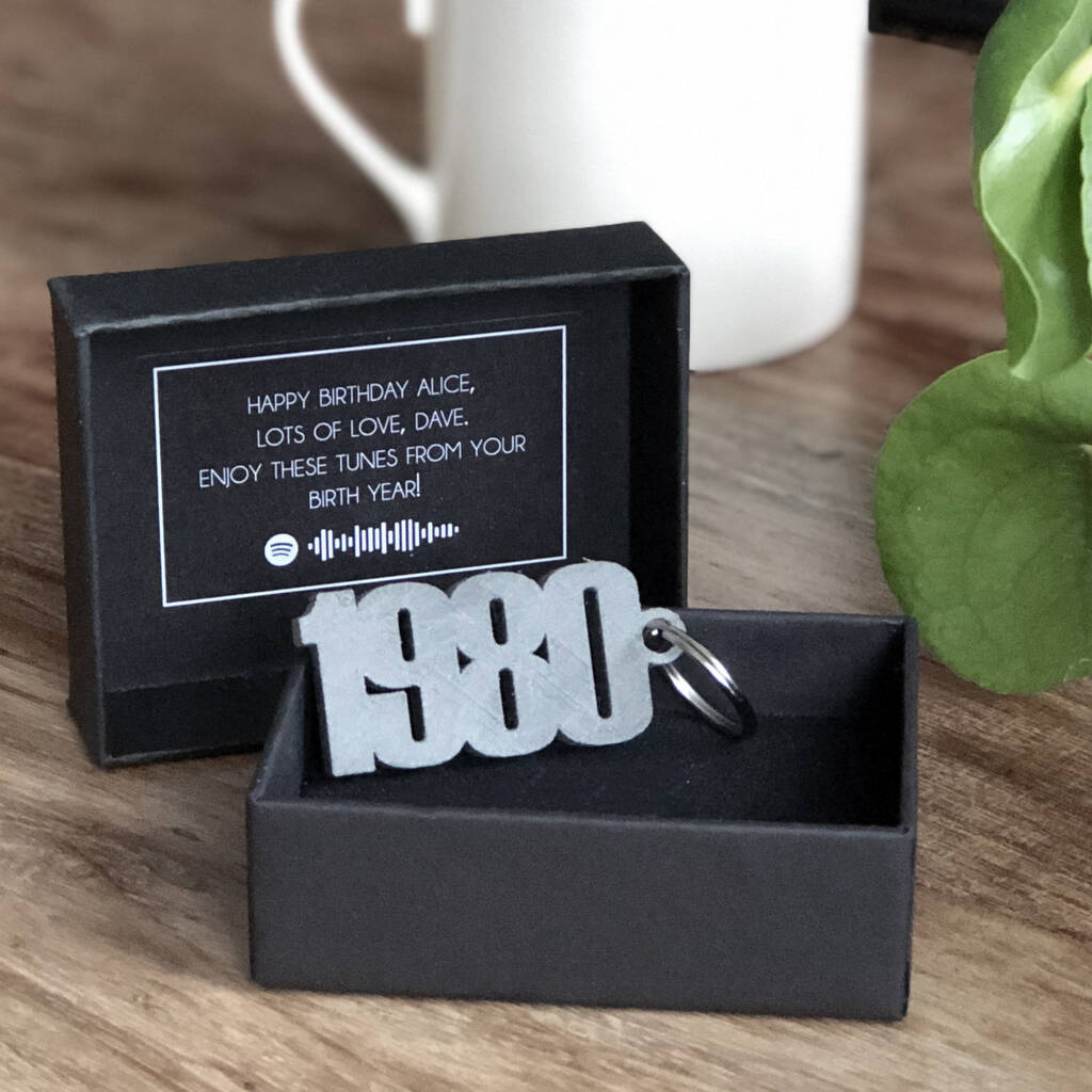 Image of Personalised Special Year Keyring