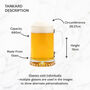 Personalised Pint Glass Beer Tankard For Him, thumbnail 9 of 9