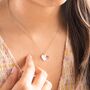 Esme Personalised Birthstone Heart Necklace, thumbnail 4 of 9