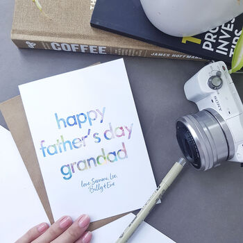 Father's Day Card For Grandpa | Personalised, 4 of 4