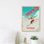 Saalbach Skicircus Austria Travel Poster Art Print, thumbnail 3 of 8