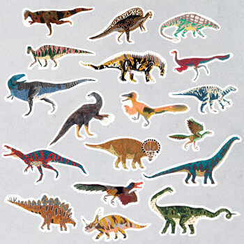 Dinosaur Vinyl Stickers Sheet A, 8 of 8
