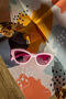 Pink Angled Polygon Thick Frame Sunglasses, thumbnail 1 of 6