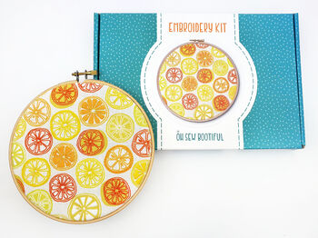 Oranges And Lemons Embroidery Kit, 5 of 6