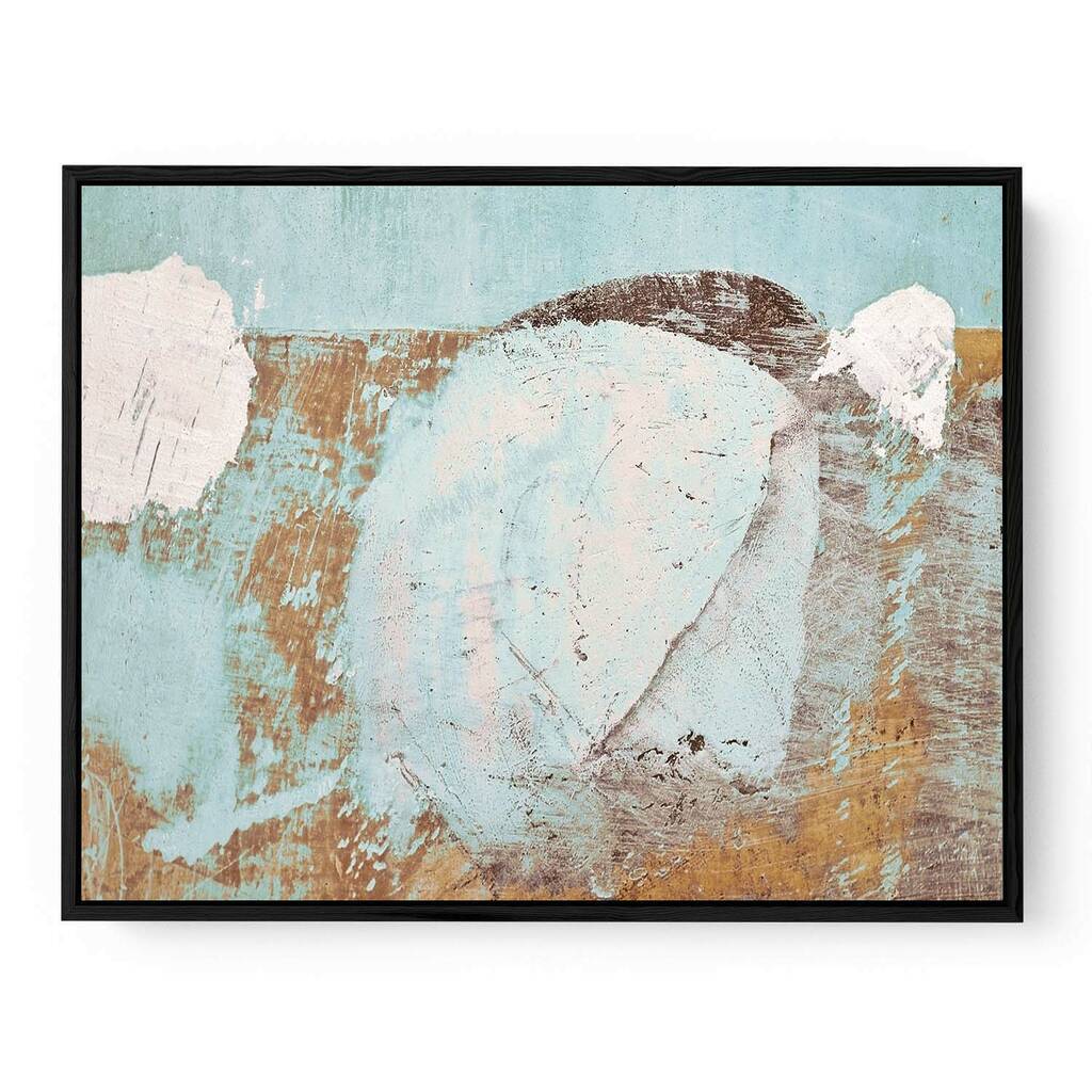 Copper Blue Texture Canvas Art Print By Abstract House