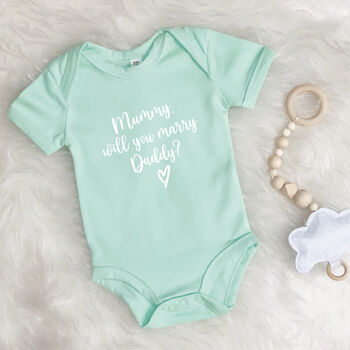 Proposal Babygrow. Mummy Will You Marry Daddy, 4 of 5
