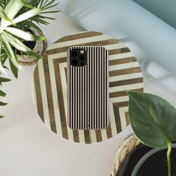 Black Striped Eco Phone Case, 6 of 7