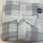 Single Bed Duvet Cover Brushed Check With Pillow Case, thumbnail 2 of 2