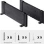 Set Of Two Black Solid Wood Wall Storage Shelves, thumbnail 6 of 12