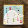 Christmas Skiers Greetings Card, thumbnail 1 of 3