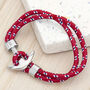 Personalised Men's Red Rope Nautical Anchor Bracelet, thumbnail 1 of 11