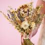 The Pearly Prairie Dried Flower Baked Blossom Bridesmaid Bouquet, thumbnail 4 of 4