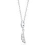 Sterling Silver Peapod Charm Necklace, thumbnail 3 of 9