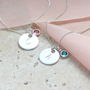 Personalised Necklace With Mini Birthstone, thumbnail 1 of 7