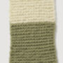 Handknit Striped Scarf Kit Eucalyptus Green And Ivory, thumbnail 6 of 8