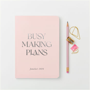 Personalised Making Plans 2026 Weekly Diary, 2 of 8