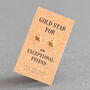 Exceptional Friend Sterling Silver Gold Star Earrings, thumbnail 1 of 9