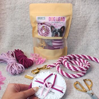 Make Your Own Pink Dog Lead Craft Kit, 3 of 8