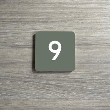 Stylish Small Square House Number, 6 of 9
