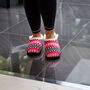Trudie Pink Black Nordic Women's Slippers Indoor/Garden Shoes, thumbnail 6 of 11