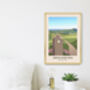 Offa's Dyke Path National Trail Travel Poster Art Print, thumbnail 2 of 8