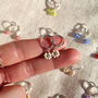 Daisy Beaded Earrings On Sterling Silver Hoops, thumbnail 1 of 6