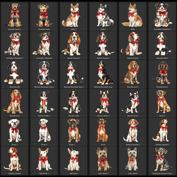 Personalised Christmas Dog Mug Christmas Gifts For Dog Lovers Choose Your Breed, 6 of 10