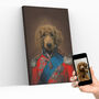 Personalised Royal Pet Portrait On Canvas The Prince, thumbnail 1 of 6