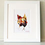 Chicken Print. Red Hen One, thumbnail 3 of 3