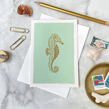 Seahorse Luxury Box Set Of Eight Note Cards, 5 of 10