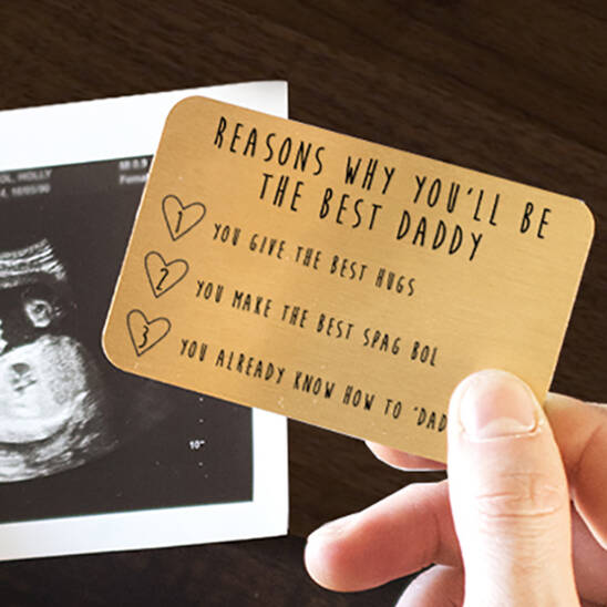 Dad To Be Personalised Reasons Why Wallet Card, 1 of 7