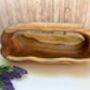 Hand Carved Teak Wooden Root Trug Flower Holder Storage, thumbnail 8 of 8