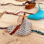 Decorative String Silk Fabric Birds With Bell, thumbnail 3 of 6