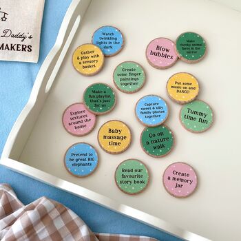 Personalised Daddy And Baby Memory Making Tokens Bag, 2 of 11