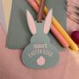Personalised 'My Easter Eggs' Decoration Turquoise, thumbnail 3 of 9