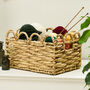 Traditional Scalloped Water Hyacinth Baskets, thumbnail 3 of 6