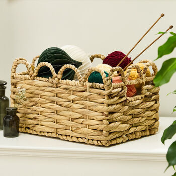 Traditional Scalloped Water Hyacinth Baskets, 3 of 6